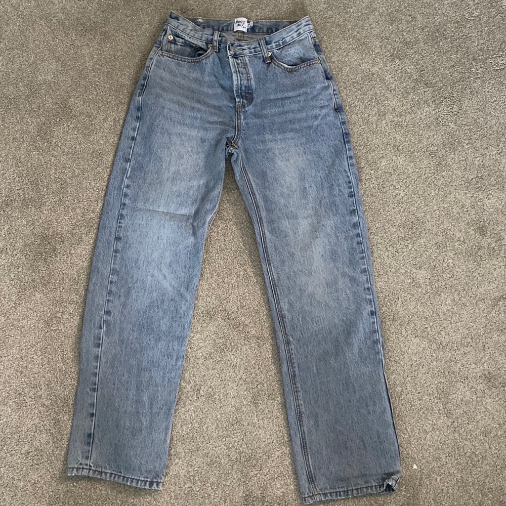 Asymmetrical straight jeans from Princess Polly